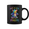 Just A Girl Who Loves Dragons Girl Colorful Dragon Coffee Mug