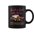 Just A Girl Who Loves Monkeys Lovers Girls Women Coffee Mug