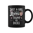 Just A Girl Who Loves Trump And Ducks Women Coffee Mug