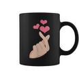 K-Pop Hand Symbol Heart K-Drama Korean Pop Music Fan Coffee Mug