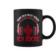 Kann Dich Nicht Hören Ich Zocke I Pc Gamer Headset Half Sleeve Tassen