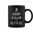 Keep Calm And Gtfo Idea Get The Fluff Out Kitty Coffee Mug