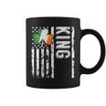 King Last Name Irish Pride Flag Usa St Patrick's Day Coffee Mug