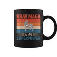 Krav Maga Es Mi Superpoder Krav Maga Taza de café