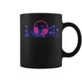 Led Flashing Audio Control Night Club Pink Headphones Coffee Mug