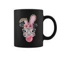 Leopard Print Rabbit Bunny Blowing Bubble Gum Easter Day Coffee Mug