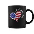 Let Freedom Ring Heart 4Th Of July Patriotic Usa Flag Stars Coffee Mug
