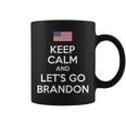 Let's Go Brandon Keep Calm Conservative Us Flag Coffee Mug