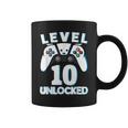 Level 10 Unlocked 10Th Birthday Gaming Gamer Boys Coffee Mug