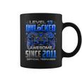 Level 13 Unlocked Awesome Since 2011 13Th Birthday Gaming Coffee Mug