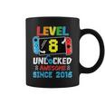 Level 8 Unlocked Awesome Since 2016 Video Game Birthday Coffee Mug