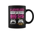 Leveled Up To Big Sister I'm Going To Be A Big Sister 2024 Coffee Mug