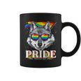 Lgbtq Pride Rainbow Wolf Pride Month Lgbt Wolf Lovers Coffee Mug