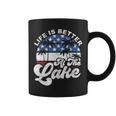 Life Is Better At The Lake 4Th Of July American Flag Summer Coffee Mug