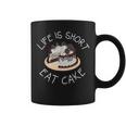 Life Is Short Eat Cake Yolo No Regrets Coffee Mug