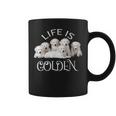 Life Is Golden Retriever Puppy Dog For Goldy Lovers Coffee Mug