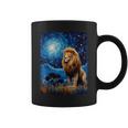 Lion Starry Night Van Gogh Style Graphic Coffee Mug