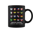 List Flag Of Countries In Copa United States Of America 2024 Coffee Mug