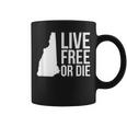 Live Free Or Die Nh Motto New Hampshire Map Coffee Mug