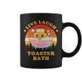 Live Laugh Toaster Bath Saying Vintage Coffee Mug