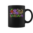 Louisiana Mardi Gras New Orleans Alligator Pelican Crawfish Coffee Mug