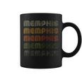 Love Heart Memphis GrungeVintage Style Black Memphis Coffee Mug