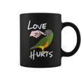 Love Hurts Senegal Parrot Biting Finger Coffee Mug