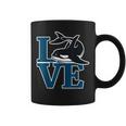 Love Camisa Orca Whale Para Niñas Cute Killer Whale Taza de café