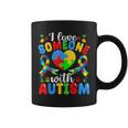 I Love Someone With Autism Awareness Heart Puzzle Pieces Coffee Mug