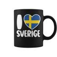 Love For Sweden Sverige Heart Flag Nordic Pride Coffee Mug