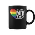 I Love My Two Uncles Family Matching Lgbtq Gay Uncle Pride Coffee Mug
