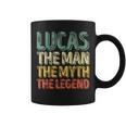 Lucas The Man The Myth The Legend First Name Lucas Coffee Mug