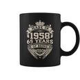Made In 1958 65 Years Of Being Awesome Vintage 65Th Birthday Coffee Mug