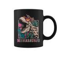 Mamasaurus Rex Mom Dinosaur Leopard Flower T-Rex Mama Saurus Coffee Mug