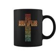 Man Of God Christian Cross Fathers Day Jesus Dad Bible Verse Coffee Mug