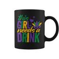 Mardi Gras 2024 This Girl Needs A Drink Vintage Coffee Mug