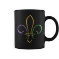 Mardi Gras Gold Purple Green Fleur De Lis Coffee Mug