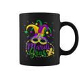 Mardi Gras Party Hat Beads Mask Feathers Fleur-De-Lis Coffee Mug