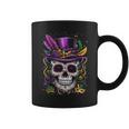 Mardi Gras Skull Top Hat Beads Mask New Orleans Louisiana Coffee Mug