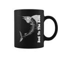 Marlin Bad To The Bone Marlin Fish Skeleton Coffee Mug