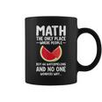 Math And Watermelons Mathematics Calculation Numbers Coffee Mug