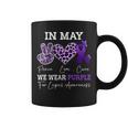 In May We Wear Purple Lupus Awareness Ribbon Purple Lupus Coffee Mug