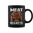 Meat Sweats No Regrets Barbecue Bbq Grill Bacon Coffee Mug