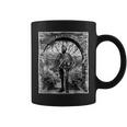 Medieval Oculto Guerrero Esqueleto Grungy Arte Estético Oscuro Taza de café
