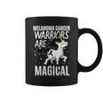 Melanoma Cancer Magical Unicorn Black Ribbon Dermatologist Coffee Mug