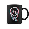 Melted Smiling Face Optical Illusion Music Lover Trippy Coffee Mug