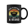Men's Life Is Better With A Beard For Dad Man Coffee Mug