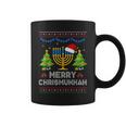 Merry Chrismukkah Happy Hanukkah Christmas Santa Hat Menorah Coffee Mug