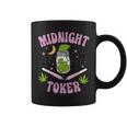 Midnight Toker Cannabis 420 Cannabis Weed Leaf Stoner Girl Coffee Mug