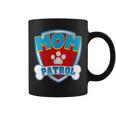 Mom Of The Birthday Boy Girl Dog Paw Family Matching Coffee Mug